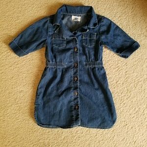 Denim shirt dress